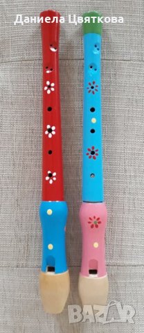 Детски дървени флейти, снимка 2 - Музикални играчки - 26922663