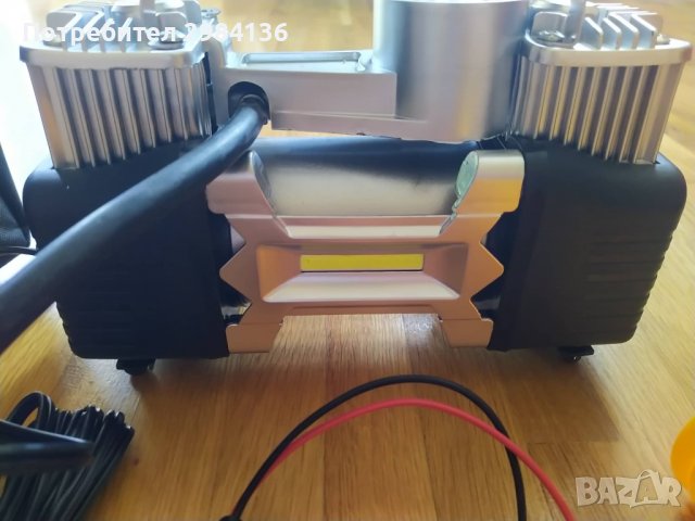 Автокомпресор 12V, два цилиндъра, с чанта, снимка 3 - Аксесоари и консумативи - 39418580