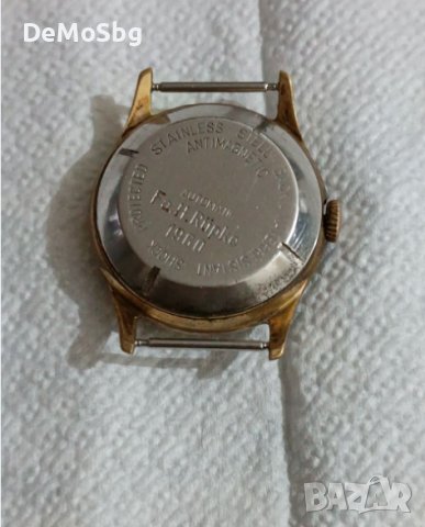 Рядък часовник Anker Автоматик позлатен мъжки, снимка 2 - Антикварни и старинни предмети - 44071224