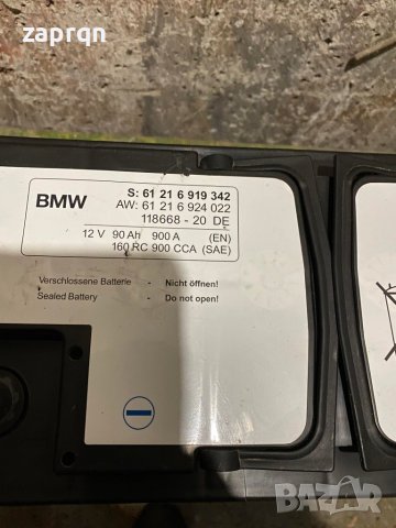Тягов акумулатор оригинален на БМВ/BMW 90 ам/ч , снимка 5 - Части - 43588738