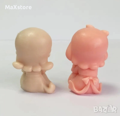 3D 2 модела момиче с букет сърце, снимка 4 - Форми - 51994304