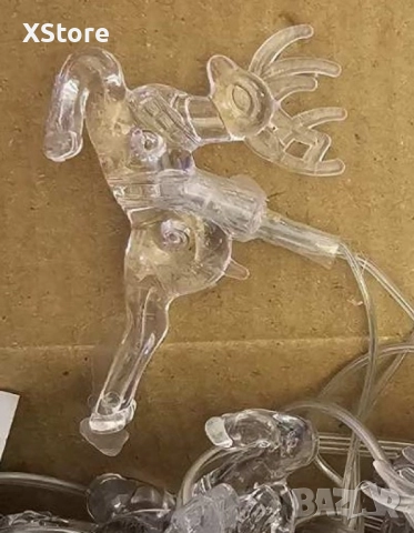 Многоцветни коледни LED лампички с еленчета с щепсел , снимка 5 - Декорация за дома - 52441809