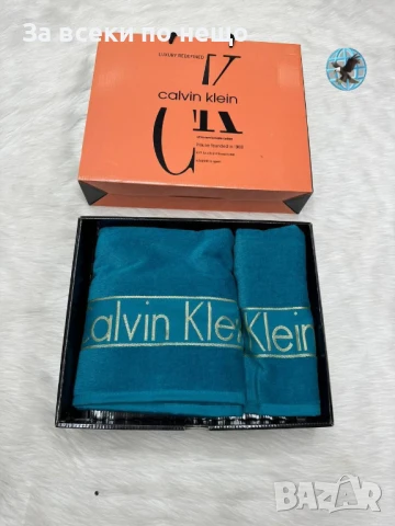 Calvin Klein Луксозни Хавлии - 2бр. в кутия - Налични Различни Цветове Код E428, снимка 6 - Хавлиени кърпи - 50482479