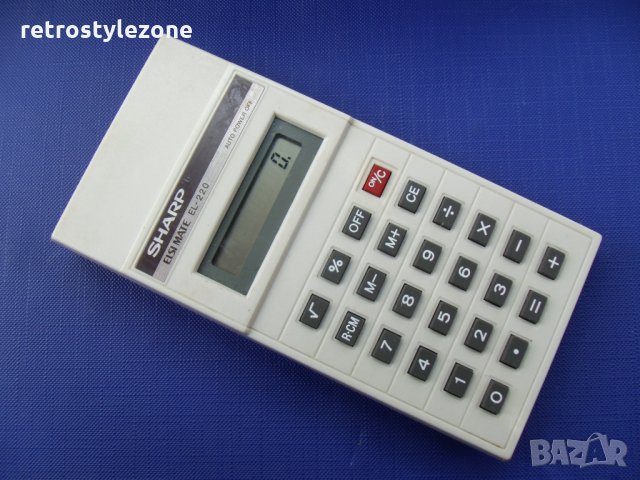 № 4171 стар японски калкулатор SHARP EL220, снимка 5 - Други ценни предмети - 28583075