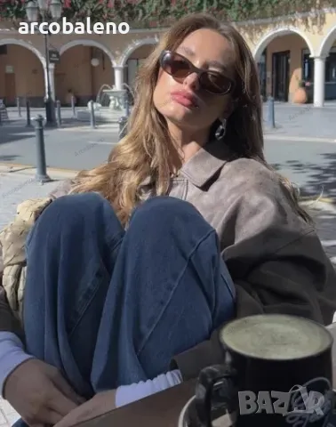 Дамско американско ретро кожено яке с ревер, 2цвята , снимка 7 - Якета - 48424962