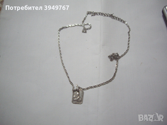 Старо сребърно ланче., снимка 1 - Колиета, медальони, синджири - 44865797