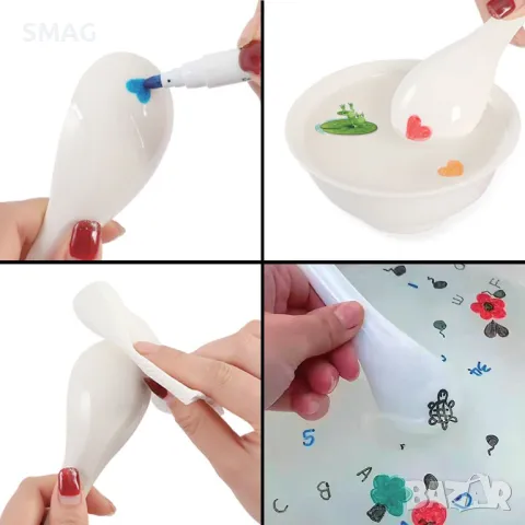 Водни маркери 7 цвята с лъжица S_1237704, снимка 4 - Образователни игри - 49255267