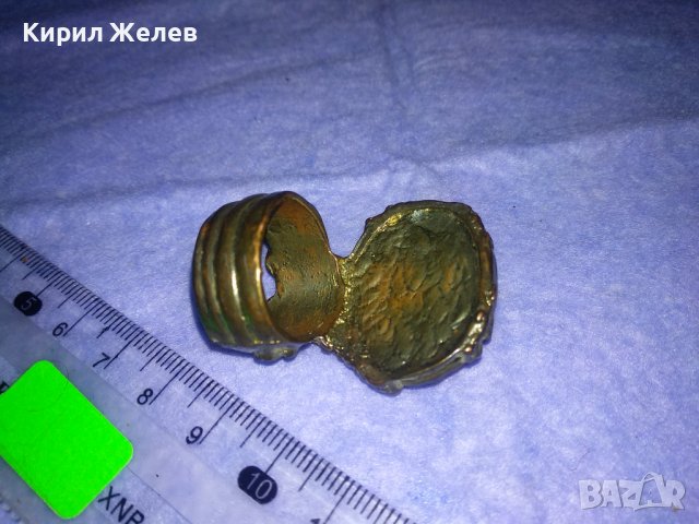 НЕО - ГОТИК СТИЛ БРОНЗИРАН МЕДЕН СТАР ШАРМАНТЕН ОРНАМЕНТИРАН ДИЗАЙНЕРСКИ АРТ ПРЪСТЕН 36999, снимка 6 - Пръстени - 39709485