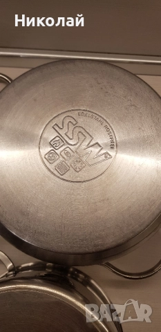 4 тенджери Cr-Ni стомана, снимка 8 - Съдове за готвене - 52517312