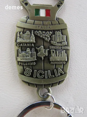 Метален ключодържател от Сиицилия, Италия, снимка 7 - Колекции - 47961212