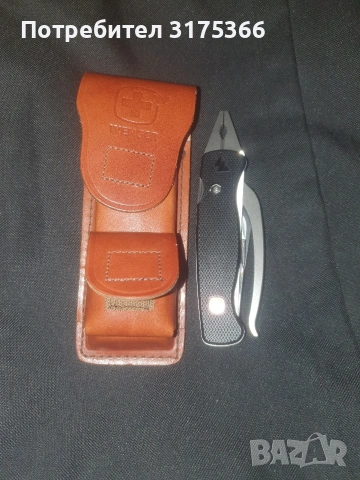 WENGER MULTI TOOL Швейцария НОВ с производствена смазка калъф от здрава естествена кожа VICTORINOX , снимка 9 - Ножове - 53609097