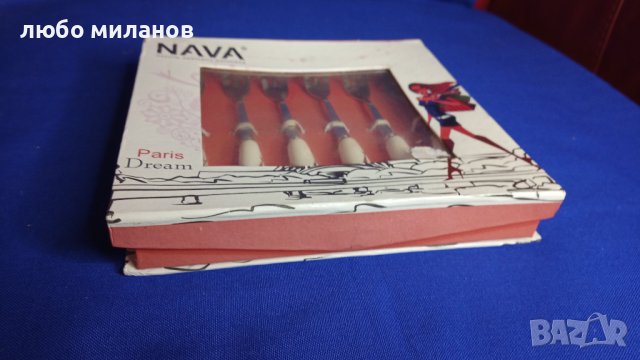 Десертни вилички в кутията си, порцеланови дръжки, аниме NAVA, снимка 2 - Прибори за хранене, готвене и сервиране - 43323508