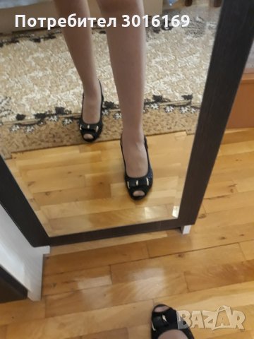черни дамски обувки, снимка 6 - Дамски ежедневни обувки - 32381323