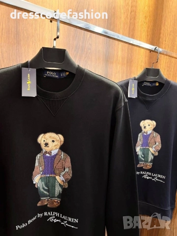 Мъжка черна блуза Polo, снимка 2 - Блузи - 51530029