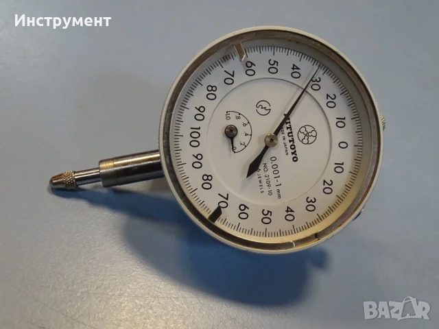 Индикаторен часовник Mitutoyo 2109-10 Micron Dial Indicator, снимка 6 - Други инструменти - 50827700