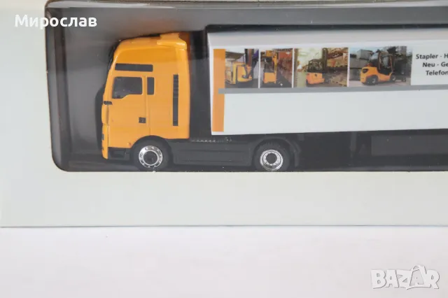 SCHUCO H0 1/87 MAN TGA ВЛЕКАЧ КАМИОН МОДЕЛ КОЛИЧКА, снимка 2 - Колекции - 50323651