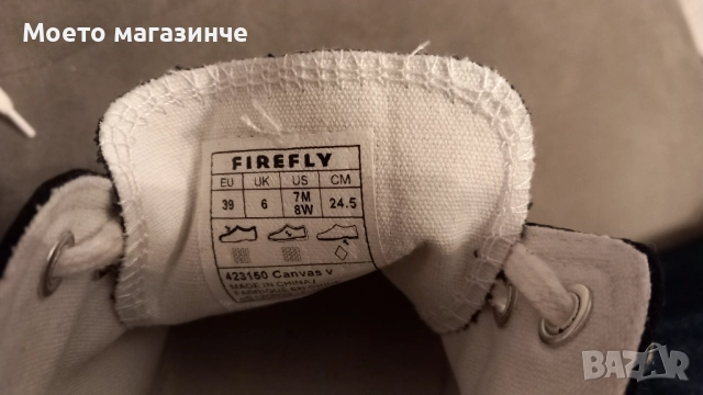 Класически кецове Firefly – черни, № 39, снимка 3 - Детски гуменки - 51832566