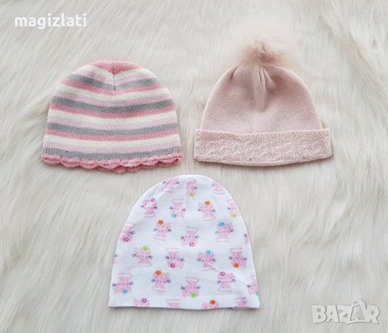Бебешки шапки 3-6 месеца , снимка 1 - Бебешки шапки - 38729903