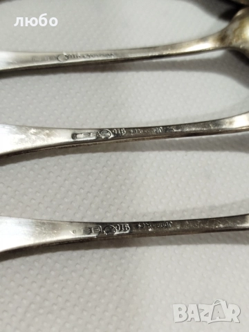 Сребърни Лъжички-Проба Сребро 0,916-/-165 грама , снимка 3 - Други ценни предмети - 52022366