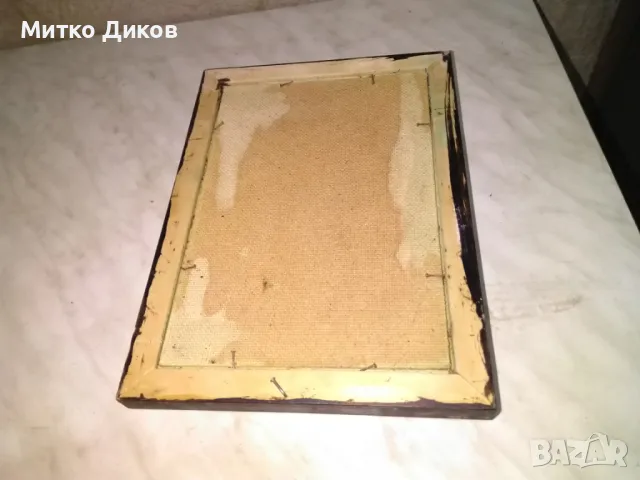 RT 96 картина масло воденица подписана 27х20см и вътре22х15см, снимка 6 - Картини - 49486666