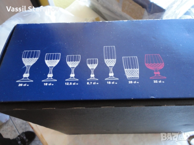 Кристални чаши  Френски оргинал, снимка 4 - Сервизи - 52529902