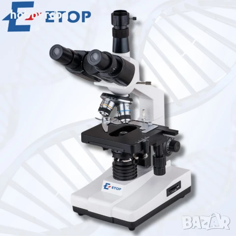 Професионален биологичен тринокулярен микроскоп 40х-1600х за STEM кабинети, училища, научни дейности, снимка 2 - Медицинска апаратура - 50769423