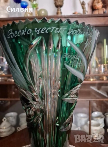 Кристална ваза , снимка 4 - Вази - 52410112