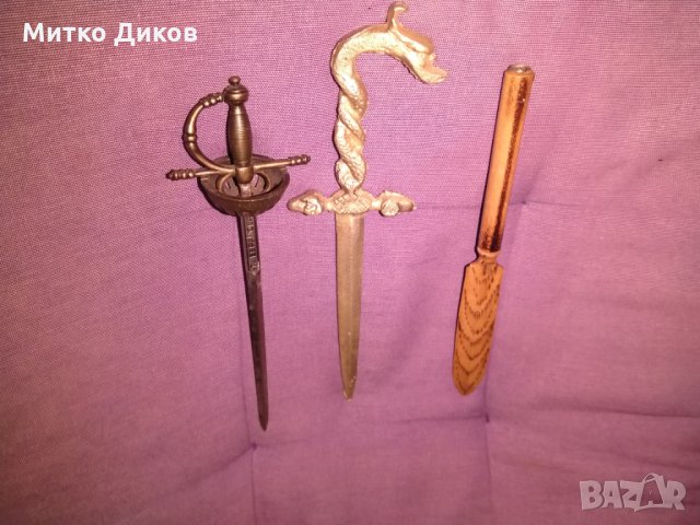 Ножове за писма-дървен -змия и испанска рапира, снимка 2 - Колекции - 26910731