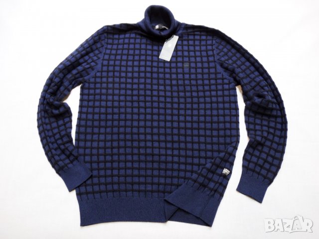 Нов и Намален! G-star Table Turtle Knit Мъжки Пуловер Поло Размер М, снимка 1