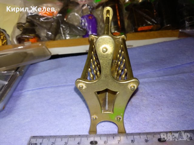 Месингова Фигурална Миниатюра на Ретро Поставка за Списания Вестници - За КОЛЕКЦИЯ ИНТЕРИОР 41406, снимка 6 - Колекции - 43598348