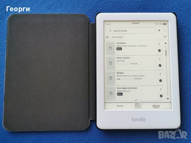 Kindle 10 Generation с подсветка, бял, снимка 1