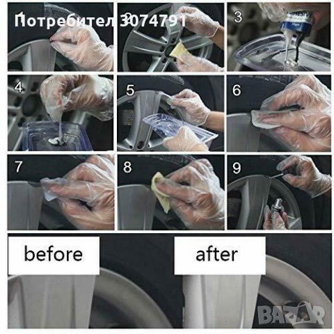 VISBELLA Комплект за Възстановяване и Ремонт на Алуминиеви Джанти, снимка 4 - Аксесоари и консумативи - 32919240