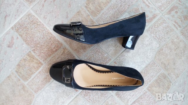 Официални дамски черни обувки с ток., снимка 3 - Дамски елегантни обувки - 33002710
