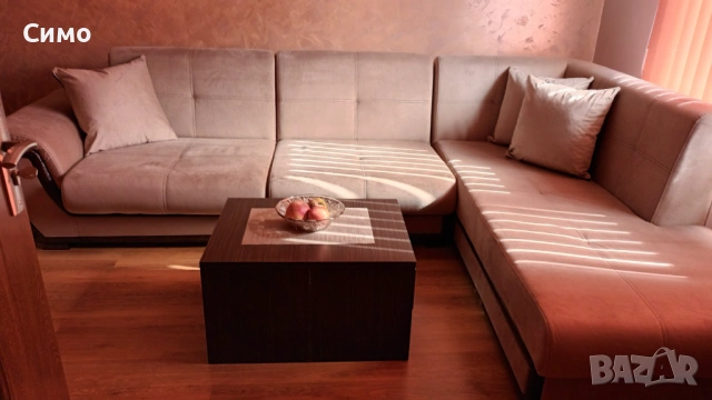 Разтегателен ъглов диван 