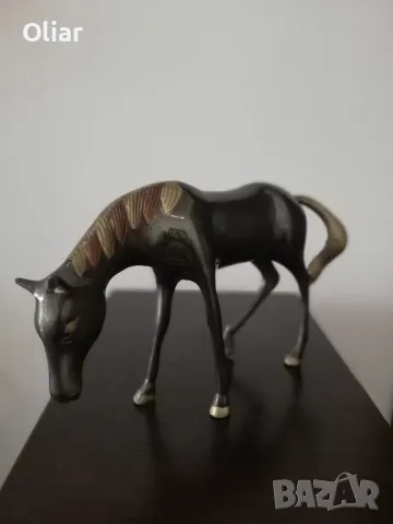Много красива статуетка на кон. Бронз, снимка 2 - Статуетки - 47793207
