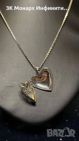 Сребърно колие, снимка 4 - Колиета, медальони, синджири - 51077974