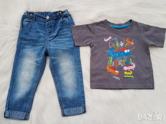 Дънки TU и тениска early days 18-24 месеца , снимка 4 - Комплекти за бебе - 32404412