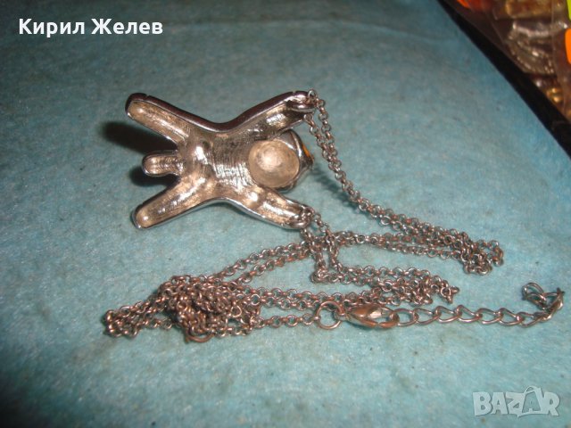 НИКЕЛИРАНА СРЕБРИСТА ФИГУРКА - МОДЕН МЕДАЛЬОН със СИНДЖИРЧЕ АРТ ВИСУЛКА 3064 , снимка 11 - Колиета, медальони, синджири - 35322833