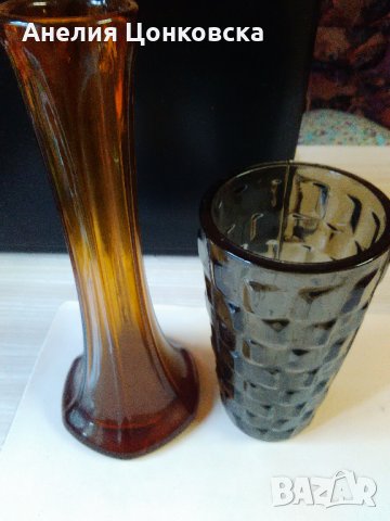 Старинни вази цветно стъкло 30 лв.брой, снимка 8 - Антикварни и старинни предмети - 26921676