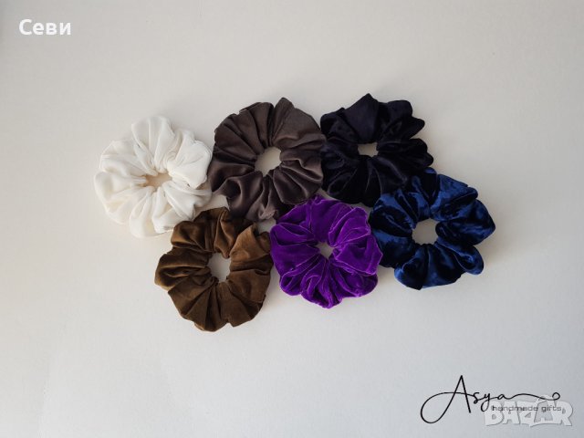 Скрънчита за коса , снимка 16 - Аксесоари за коса - 33703046