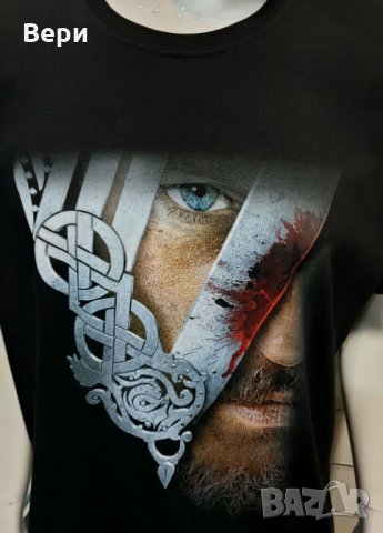 Нова мъжка тениска с дигитален печат на сериала Викинги, снимка 11 - Тениски - 28361669