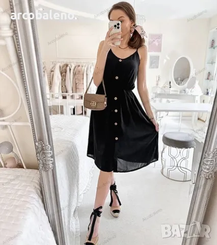 Дамска рокля с презрамки Aubin, 5цвята , снимка 12 - Рокли - 50422606