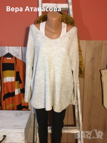 🤍Пуловер с широка кройка🤍л/хл🤍, снимка 1 - Блузи с дълъг ръкав и пуловери - 43422353