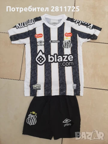 Детски екип Неймар Сантос Бразилия , снимка 2 - Футбол - 50663573
