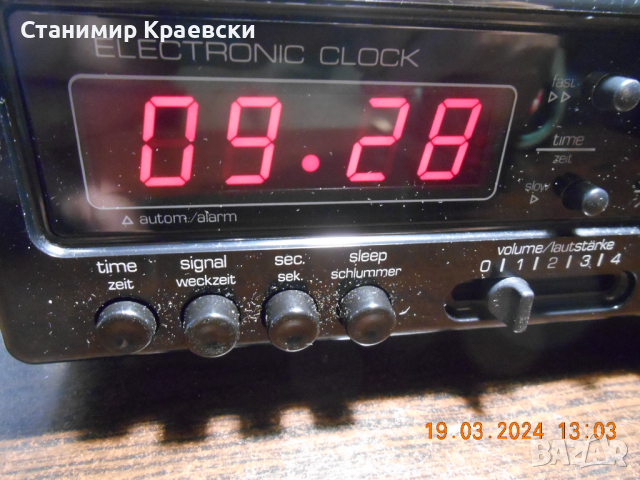 Telefunken digitale 200 Radio clock alarm - vintage 78, снимка 6 - Други - 44845227