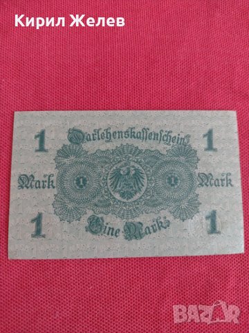 Райх банкнота 1 марка 1914г. Германия рядка за колекционери 28263, снимка 7 - Нумизматика и бонистика - 37144652