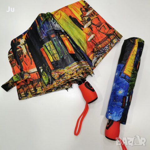 Чадър Картина, Ван Гог картини"Звездна нощ", "Кафе тераса", "Ириси",, "Цъфнали бадеми", "Слънчогледи