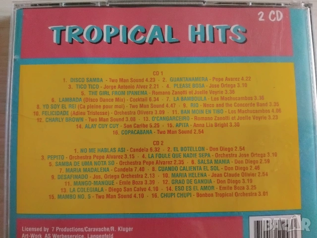 Tropical Hits -  оригинален комплект от два диска CD1, CD2, снимка 2 - CD дискове - 53507963