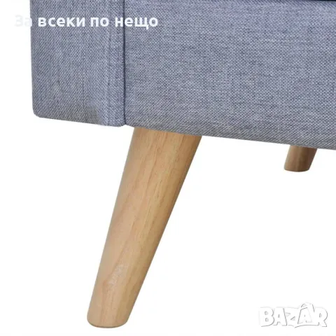 Комплект дивани, 2- и 3- местен, тапицерия от плат, светлосив Код P253, снимка 10 - Дивани и мека мебел - 49764955