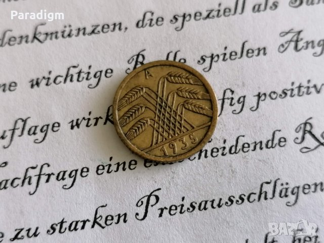 Райх монета - Германия - 5 пфенига | 1935г.; серия А, снимка 2 - Нумизматика и бонистика - 29054407